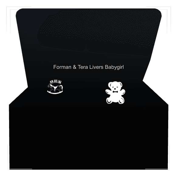 Laser-Etched Black Granite Headstone – Teddy Bear preview