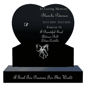 Headstone 27 Beautiful Soul memorial design preview