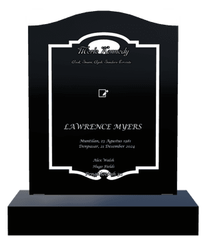 Serpentine - Islamic Headstone memorial design preview
