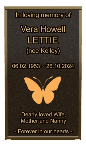 Rectangle Landscape Forever in Our Hearts 35 memorial design preview
