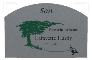 Curved Top - Forever in Our Hearts 4 memorial design preview