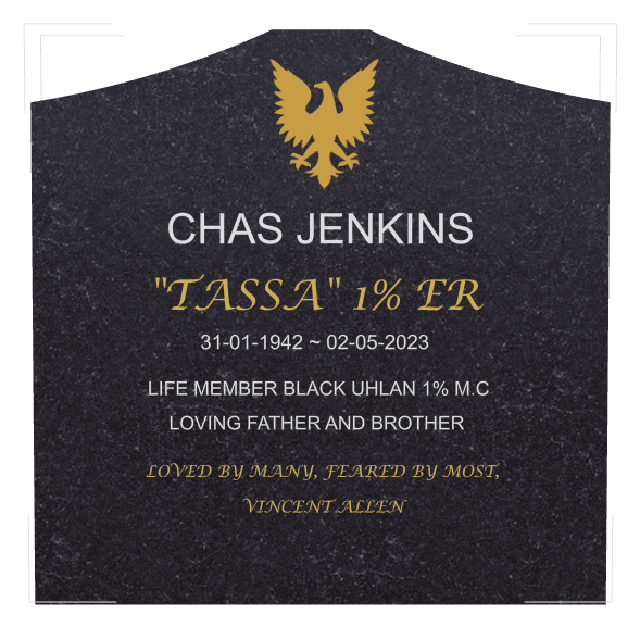 Cropped Peak Traditional Engraved Headstone – Loved by Many Feared by Most Respected by All preview