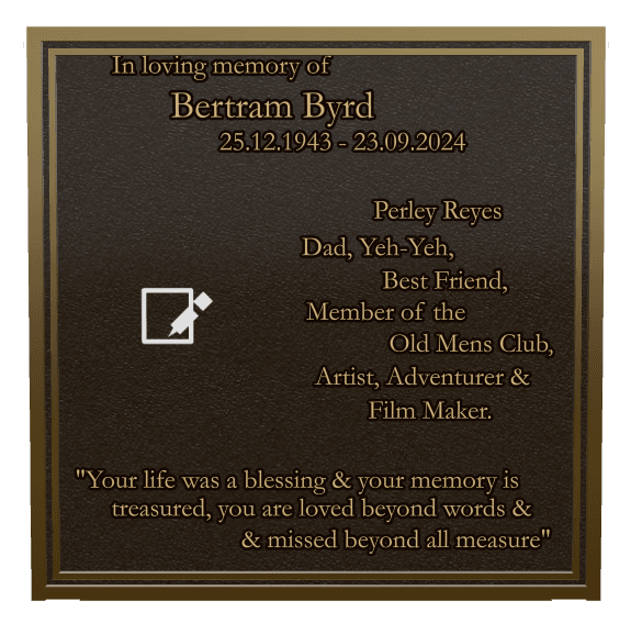 Rectangle (landscape) Bronze Plaque – Father Memorial preview