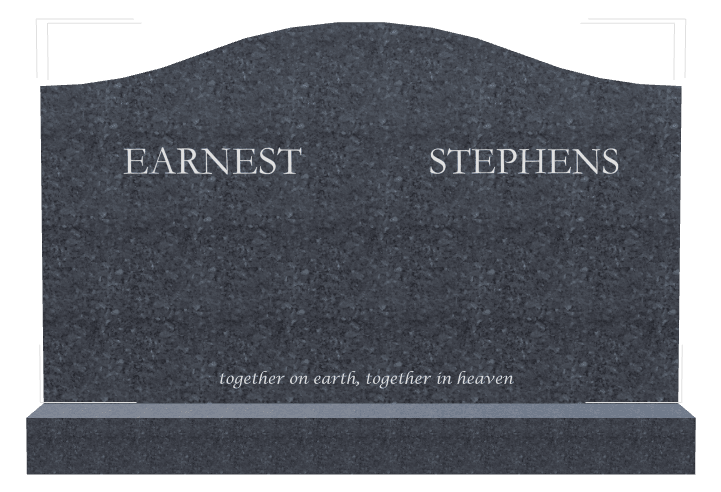 Serpentine Traditional Engraved Headstone – Religious preview