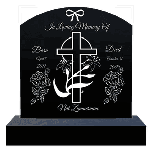 Curved Top - In Loving Memory 11 memorial design preview