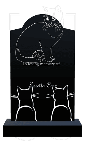 Curved Gable - In Loving Memory 2 memorial design preview