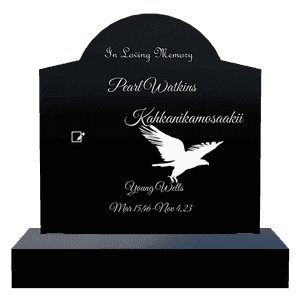 Curved Gable - In Loving Memory 3 memorial design preview