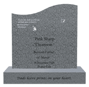 Right Wave - Cat memorial design preview