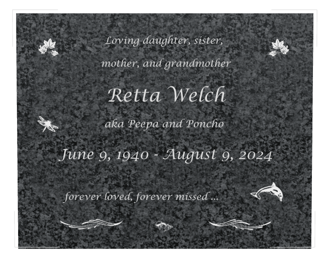 Square Traditional Engraved Headstone – Forever Loved preview