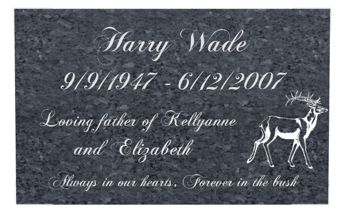 Rectangle (landscape) Traditional Engraved Plaque – bird preview