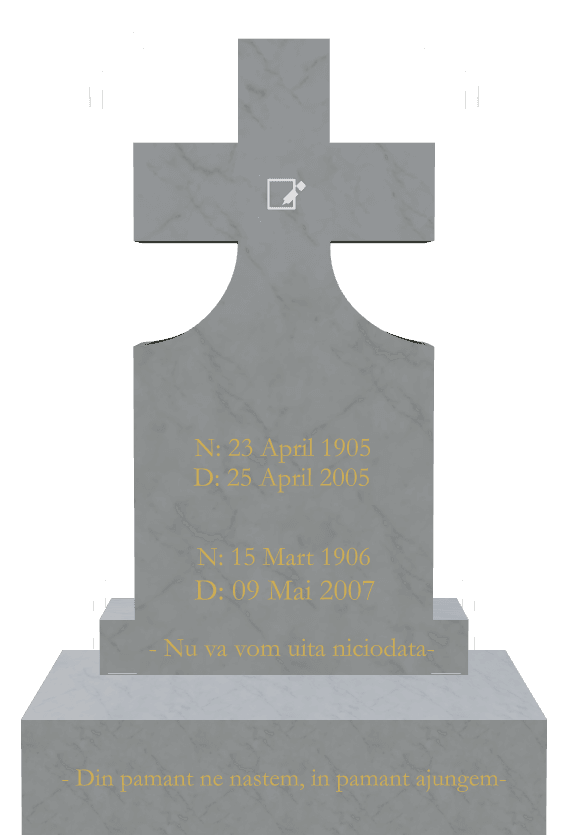 Traditional Engraved Headstone – Nu va Vom Uita Niciodata preview