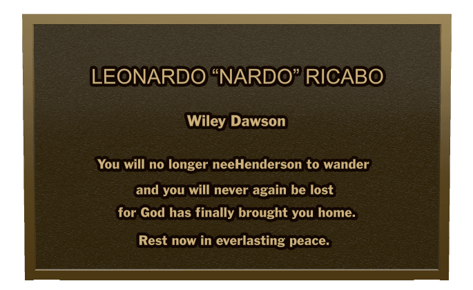 Rectangle (landscape) Bronze Plaque – Religious Memorial preview