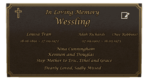 Rectangle Landscape in Loving Memory 39 memorial design preview