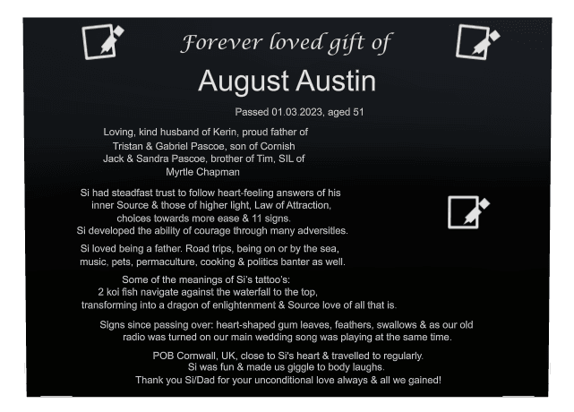Rectangle (landscape) Laser-Etched Color Plaque – Biblical Memorial preview