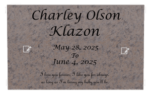 Baby Memorial Traditional Headstone preview