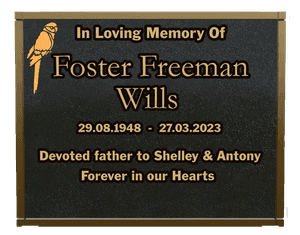 Rectangle Landscape Devoted Father memorial design preview