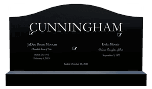 Serpentine - Beloved Daughter Headstone memorial design preview