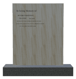 Square - In Loving Memory memorial design preview