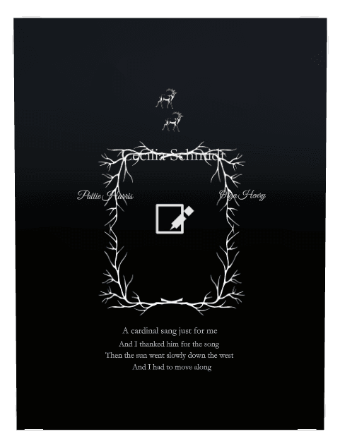 Rectangle (portrait) Laser-Etched Color Plaque – bird preview