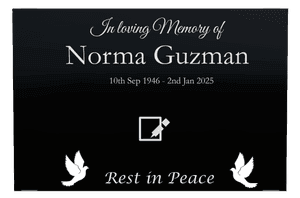 Rectangle Landscape Rest in Peace 9 memorial design preview