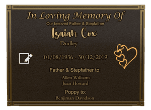 Rectangle Landscape in Loving Memory 6 memorial design preview