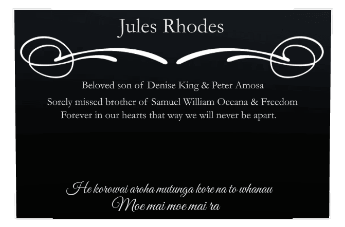 Rectangle (landscape) Laser-Etched Color Plaque – Son Memorial preview