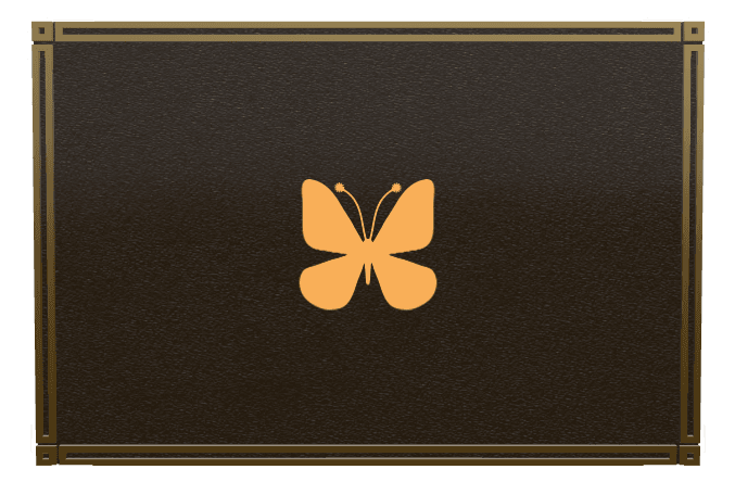 Rectangle (landscape) Bronze Plaque – butterflies preview