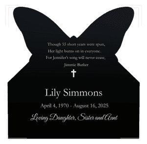 Headstone 38 - Song Headstone memorial design preview