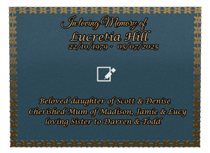 Rectangle Landscape Beloved Daughter memorial design preview