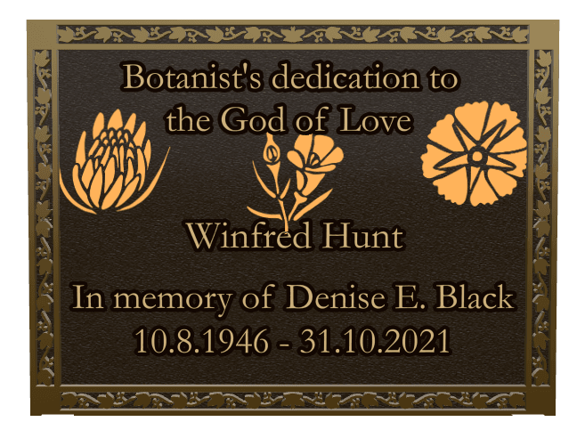 Rectangle (landscape) Bronze Plaque – Garden Memorial preview