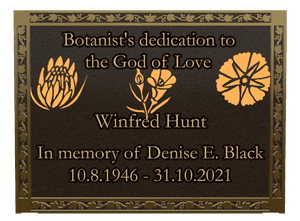 Rectangle Landscape Garden memorial design preview