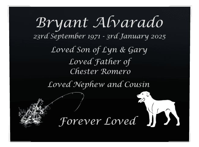 Rectangle (landscape) Laser-Etched Color Plaque – dog preview