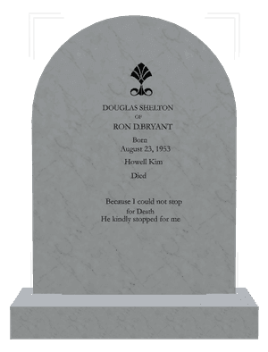 Half Round - In Loving Memory 3 memorial design preview