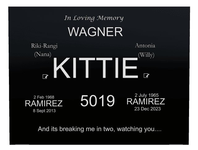 Square Laser-Etched Black Granite Headstone – In Loving Memory preview