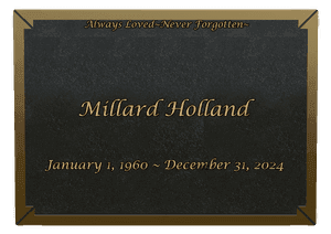 Bronze Plaque - James memorial design preview