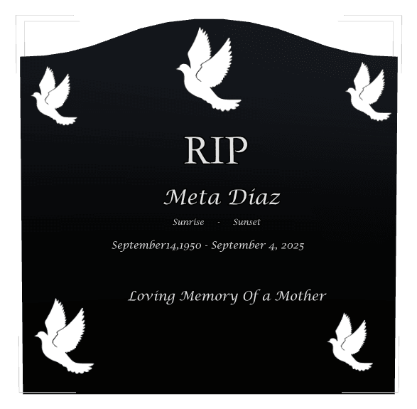 Serpentine Laser-Etched Black Granite Headstone – Ruth preview