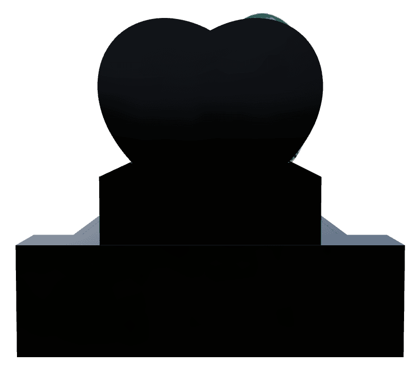 Laser-Etched Black Granite Monument – Loving Father preview
