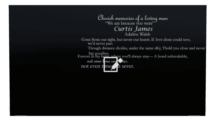 Rectangle (landscape) Laser-Etched Color Plaque – In Loving Memory preview