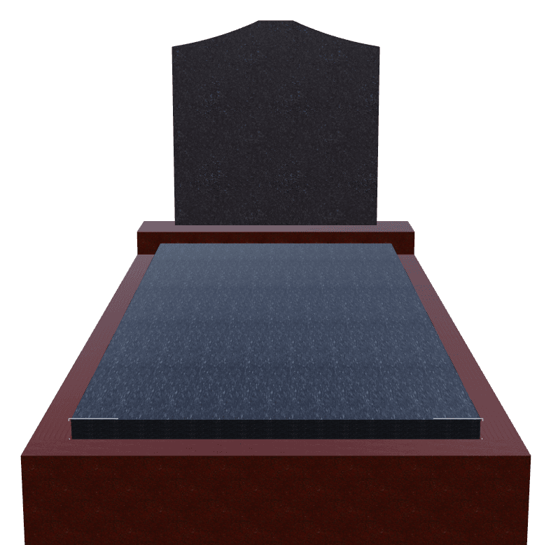 Cropped Peak Traditional Engraved Monument – Memorial preview