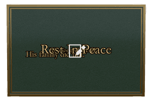 Rectangle Landscape Rest in Peace 3 memorial design preview