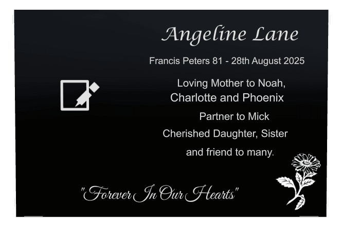 Square Laser-Etched Color Plaque – Loving Mother Plaque preview