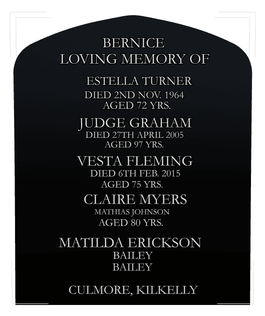 Laser-Etched Black Granite Headstone – In Loving Memory preview
