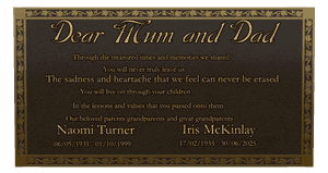 Rectangle Portrait Mother memorial design preview