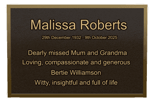 Rectangle Landscape Mother Plaque memorial design preview