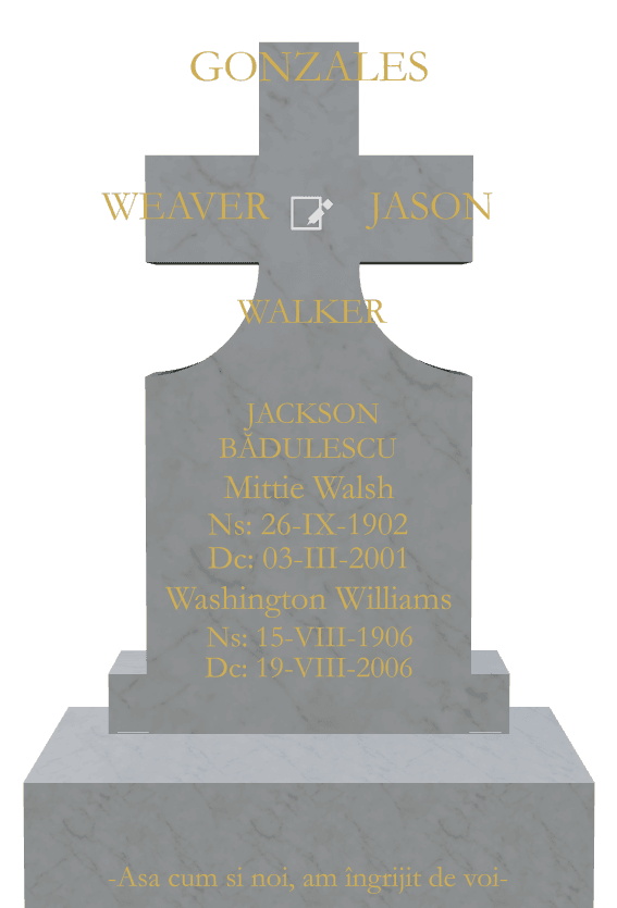Traditional Engraved Headstone – Memorial preview