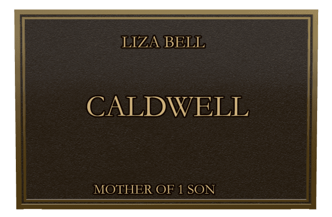 Rectangle (landscape) Bronze Plaque – Mother Memorial preview