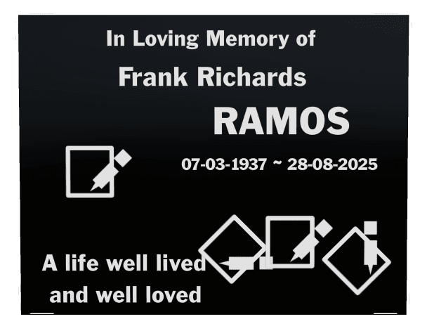 Rectangle (landscape) Laser-Etched Color Plaque – In Loving Memory preview