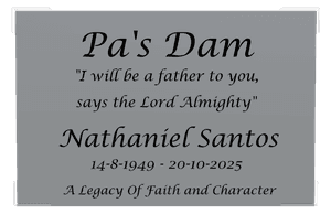 Rectangle Landscape Father memorial design preview