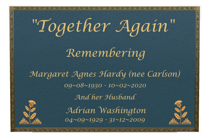 Commemorative Bronze Plaque design preview