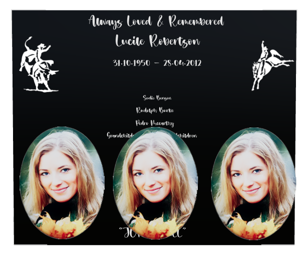 Biblical Memorial Laser-Etched Colour Plaque design preview